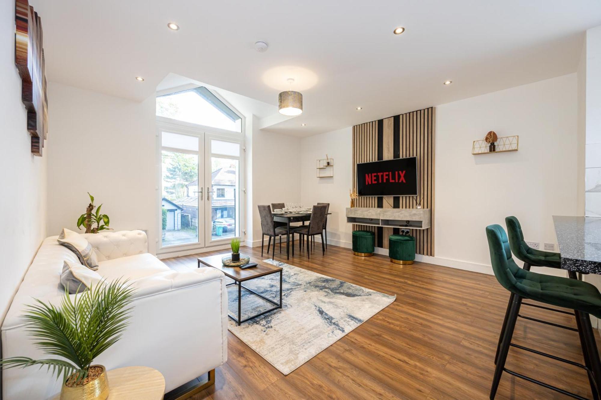 Luxury 2br In Chorlton, Free Parking *