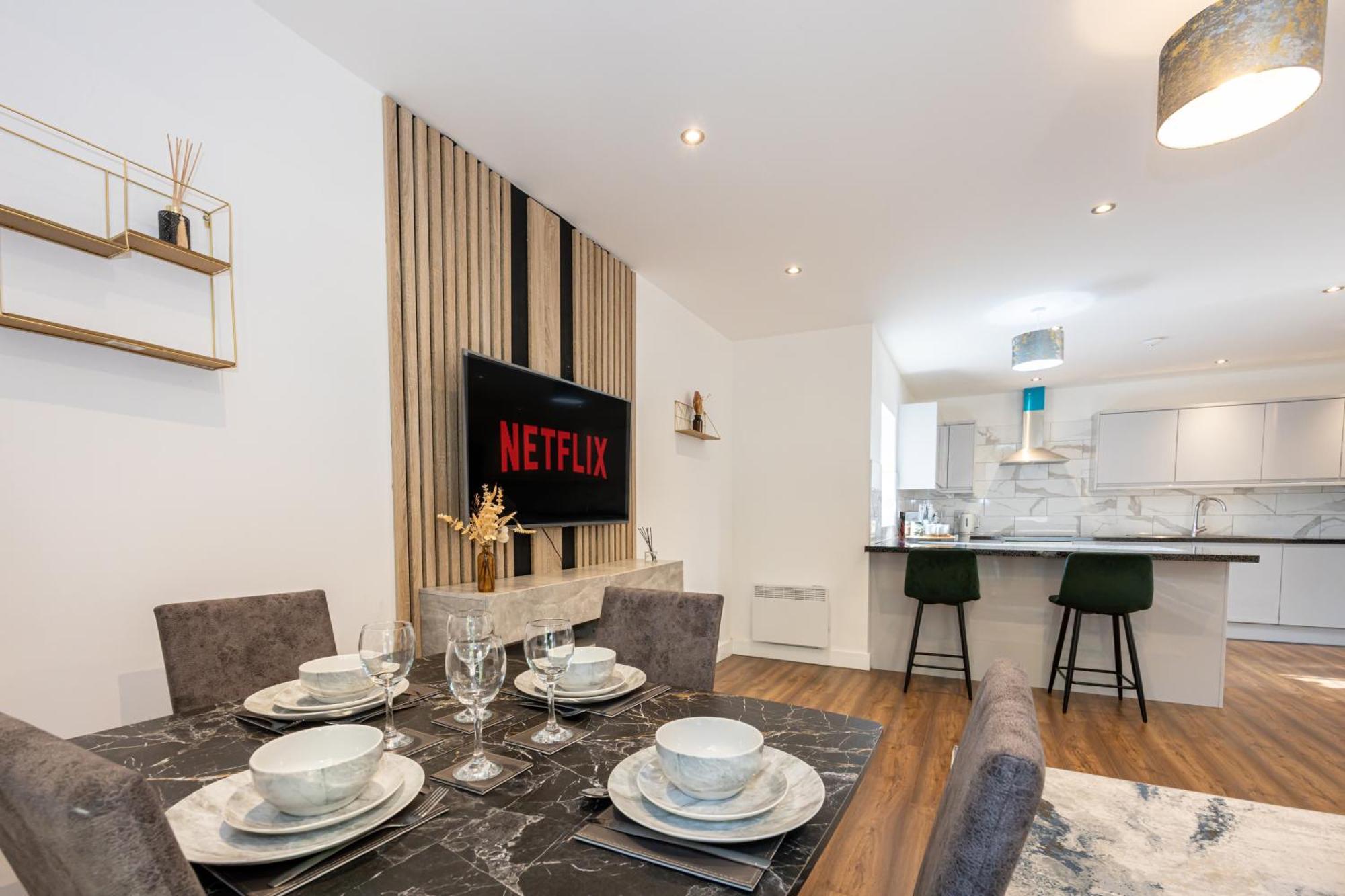 Luxury 2br In Chorlton, Free Parking